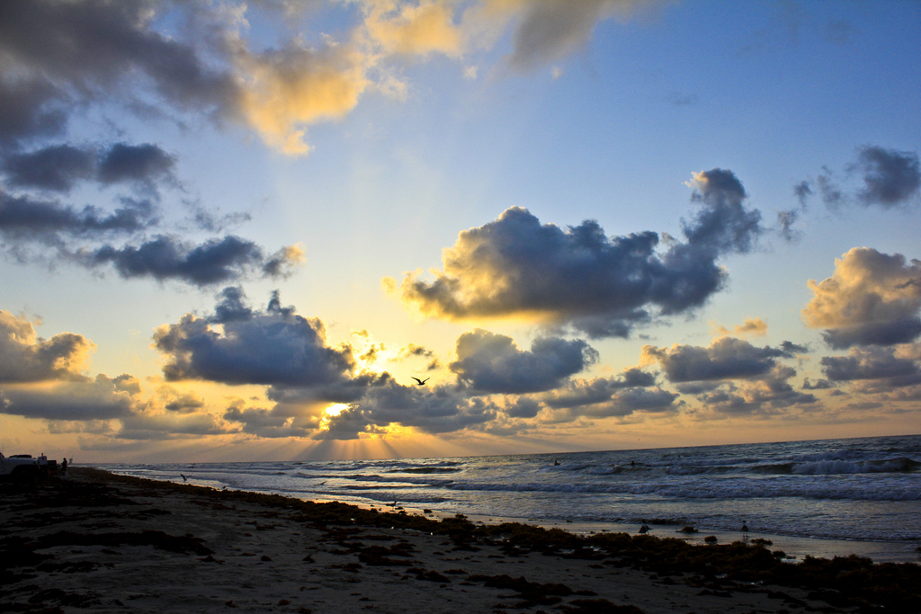 Sunrise over Galveston